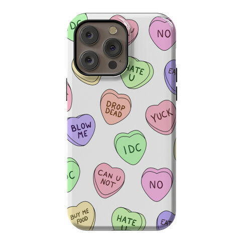 Conversation Hearts Phone Case