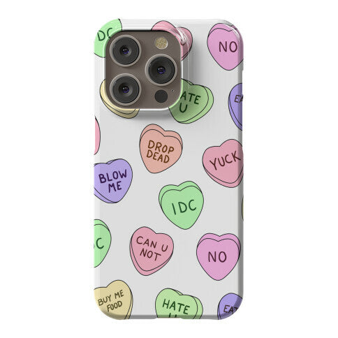 Conversation Hearts Phone Case