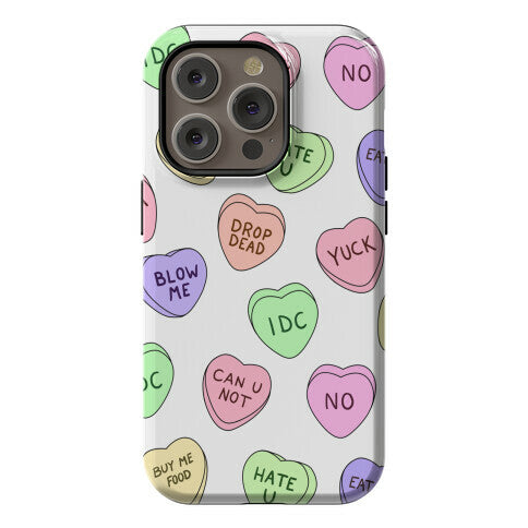 Conversation Hearts Phone Case