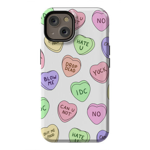 Conversation Hearts Phone Case