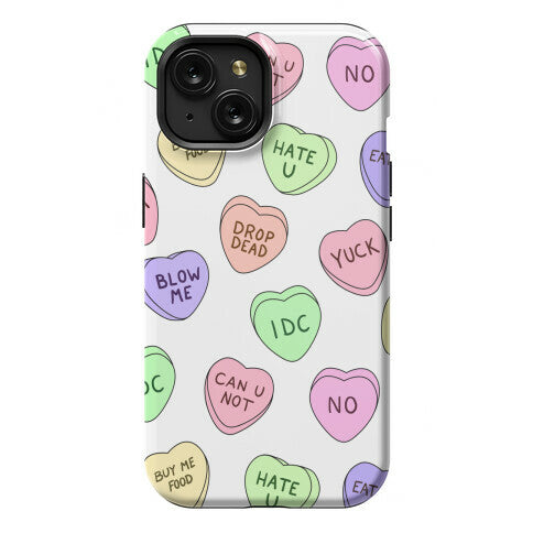 Conversation Hearts Phone Case