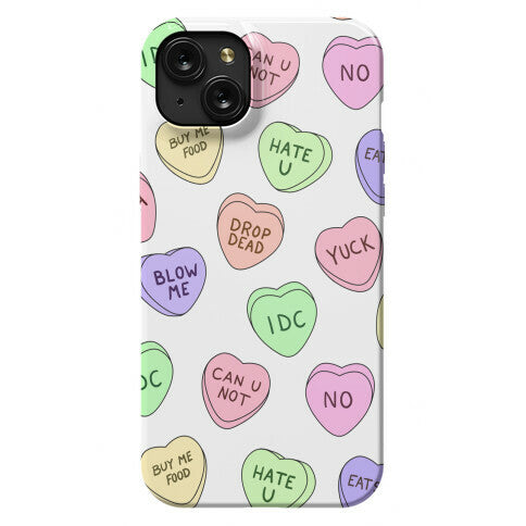 Conversation Hearts Phone Case