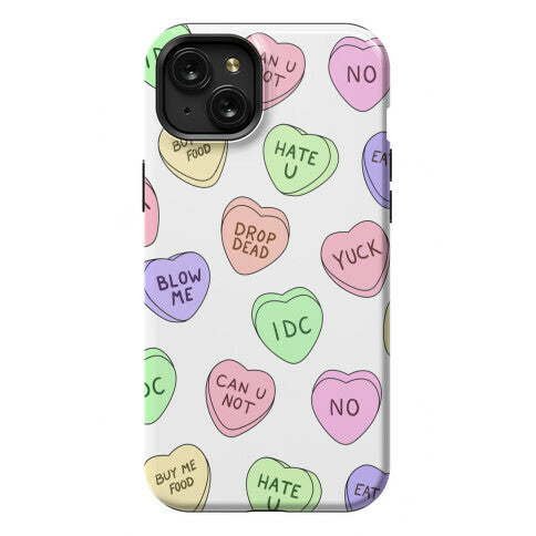 Conversation Hearts Phone Case