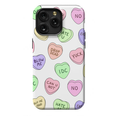 Conversation Hearts Phone Case