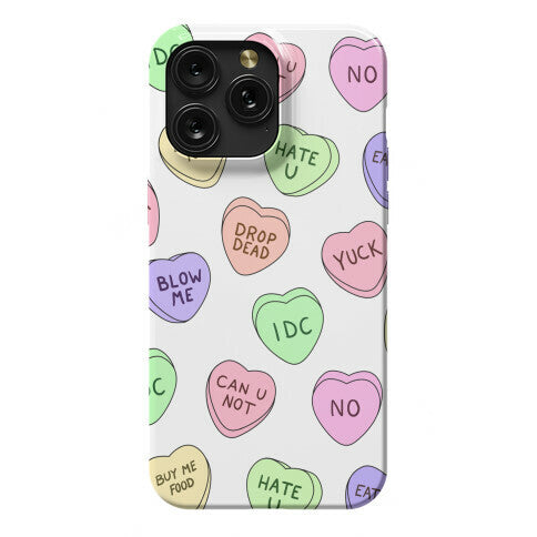 Conversation Hearts Phone Case