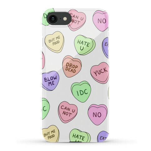 Conversation Hearts Phone Case