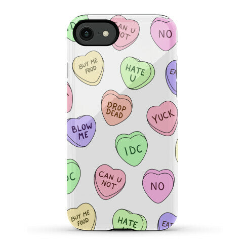 Conversation Hearts Phone Case