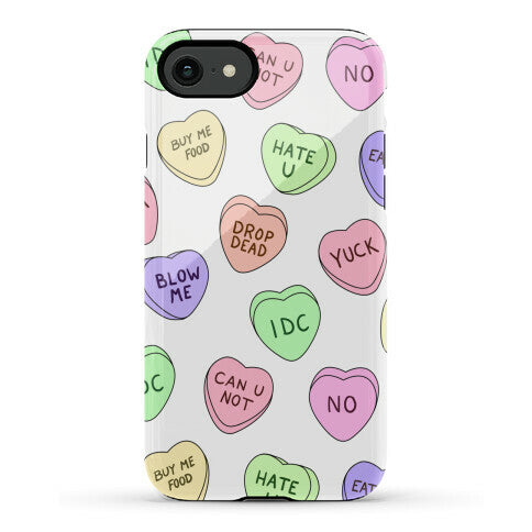 Conversation Hearts Phone Case