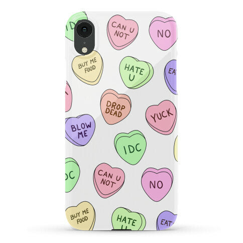 Conversation Hearts Phone Case