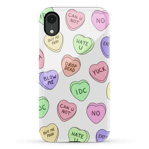 Conversation Hearts Phone Case