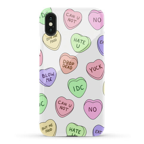 Conversation Hearts Phone Case