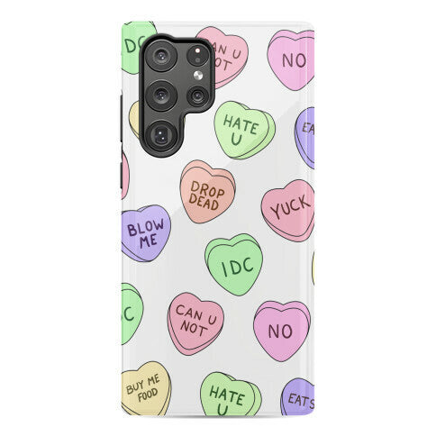 Conversation Hearts Phone Case