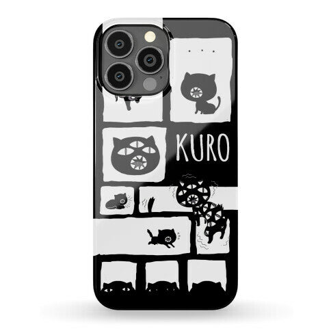Kuro Cat Pattern Phone Case