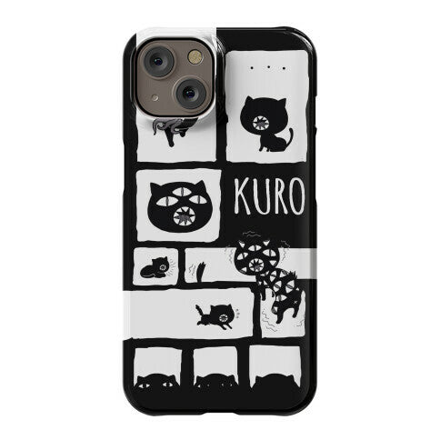 Kuro Cat Pattern Phone Case