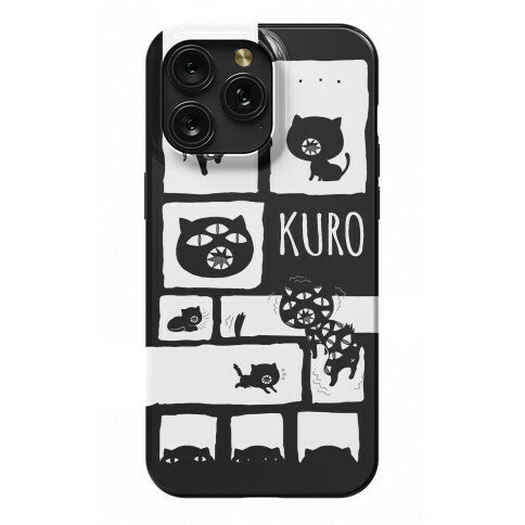 Kuro Cat Pattern Phone Case