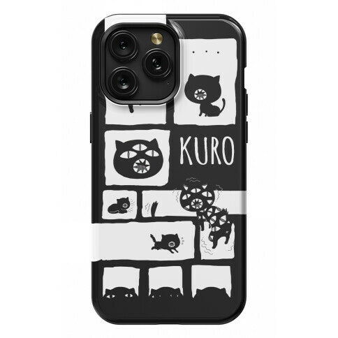 Kuro Cat Pattern Phone Case