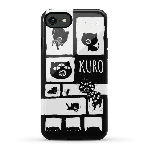 Kuro Cat Pattern Phone Case