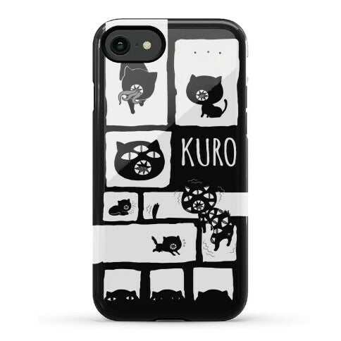 Kuro Cat Pattern Phone Case