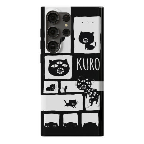 Kuro Cat Pattern Phone Case
