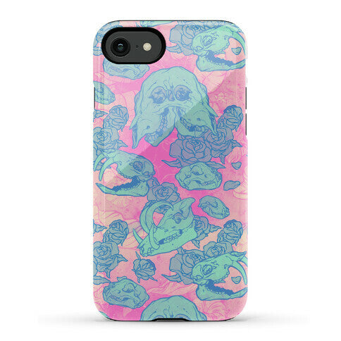 Skulls and Flowers Phone Case