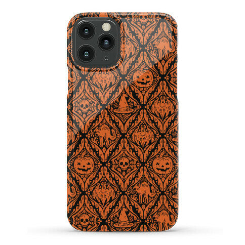 Spooky Vintage Halloween Pattern Phone Case