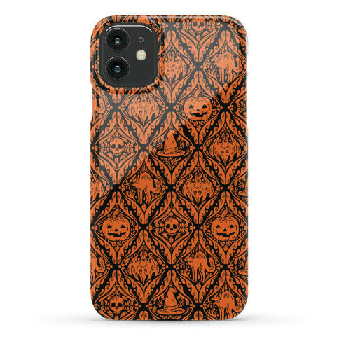 Spooky Vintage Halloween Pattern Phone Case