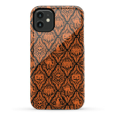 Spooky Vintage Halloween Pattern Phone Case