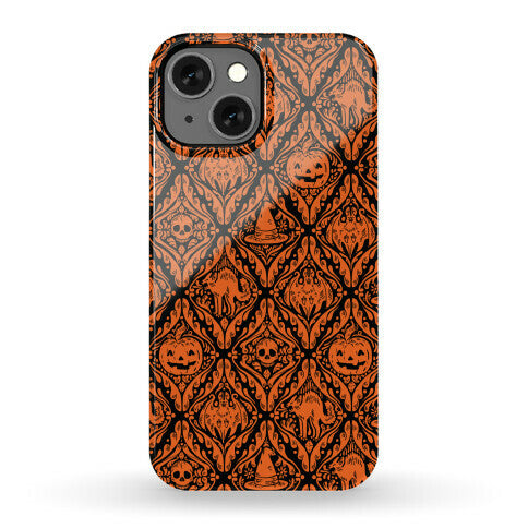 Spooky Vintage Halloween Pattern Phone Case