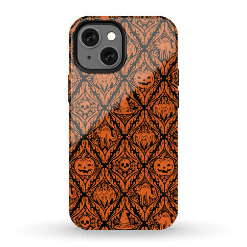 Spooky Vintage Halloween Pattern Phone Case