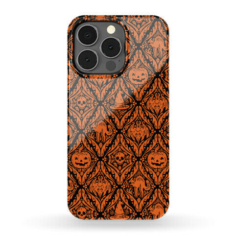 Spooky Vintage Halloween Pattern Phone Case