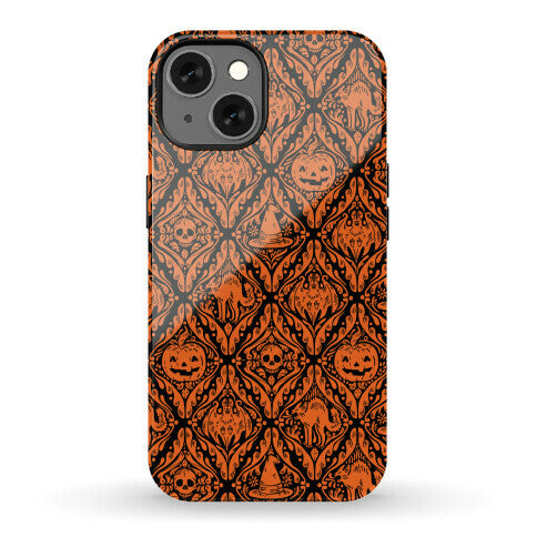 Spooky Vintage Halloween Pattern Phone Case