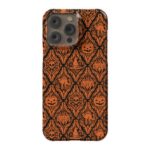 Spooky Vintage Halloween Pattern Phone Case