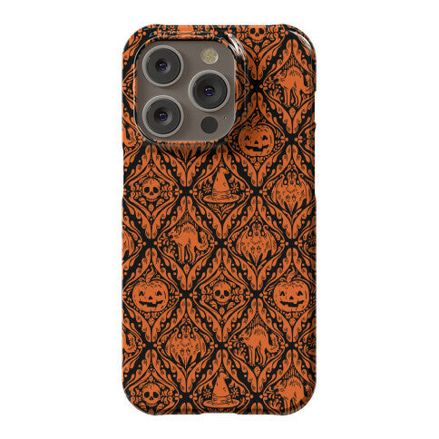 Spooky Vintage Halloween Pattern Phone Case