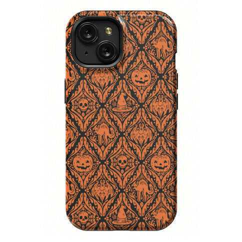 Spooky Vintage Halloween Pattern Phone Case