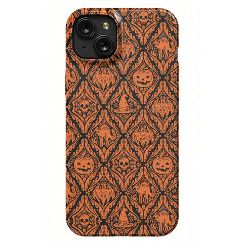 Spooky Vintage Halloween Pattern Phone Case