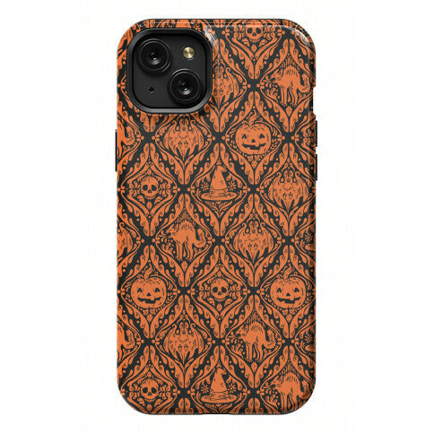 Spooky Vintage Halloween Pattern Phone Case