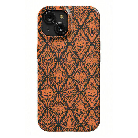 Spooky Vintage Halloween Pattern Phone Case