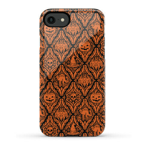 Spooky Vintage Halloween Pattern Phone Case