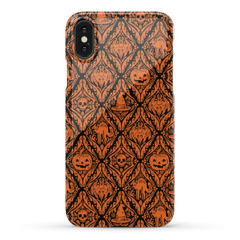 Spooky Vintage Halloween Pattern Phone Case