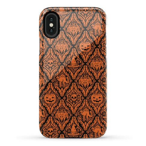 Spooky Vintage Halloween Pattern Phone Case