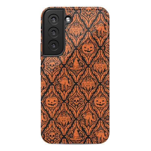 Spooky Vintage Halloween Pattern Phone Case