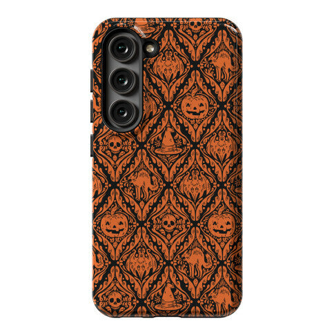 Spooky Vintage Halloween Pattern Phone Case