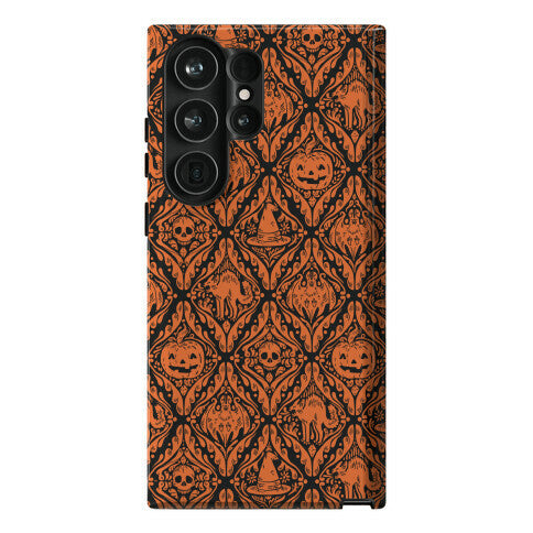 Spooky Vintage Halloween Pattern Phone Case