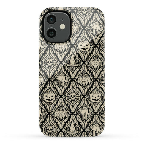 Spooky Vintage Halloween Pattern Phone Case