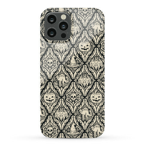 Spooky Vintage Halloween Pattern Phone Case