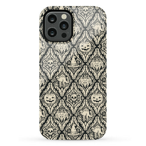 Spooky Vintage Halloween Pattern Phone Case