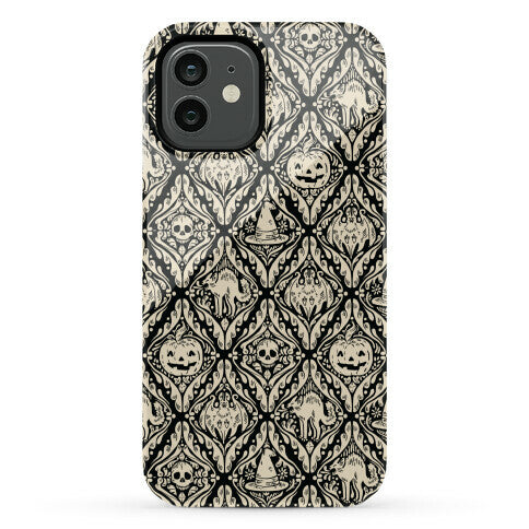 Spooky Vintage Halloween Pattern Phone Case