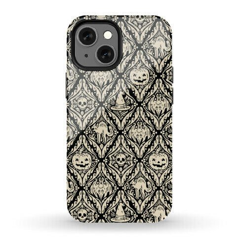 Spooky Vintage Halloween Pattern Phone Case