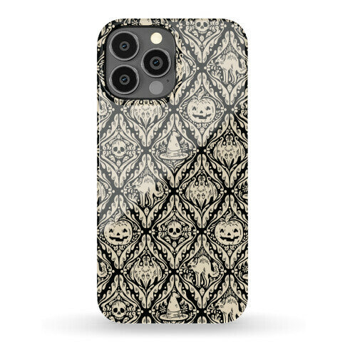 Spooky Vintage Halloween Pattern Phone Case
