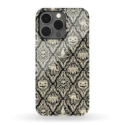 Spooky Vintage Halloween Pattern Phone Case